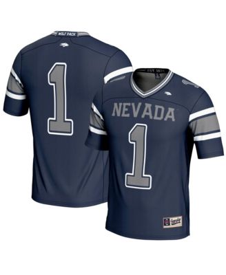 Men's 1 Navy Nevada Wolf Pack Endzone Football Jersey