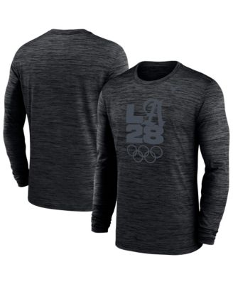 Men's Black LA28 Summer Olympics Team Issue Velocity Dri-FIT Long sleeves T-Shirt