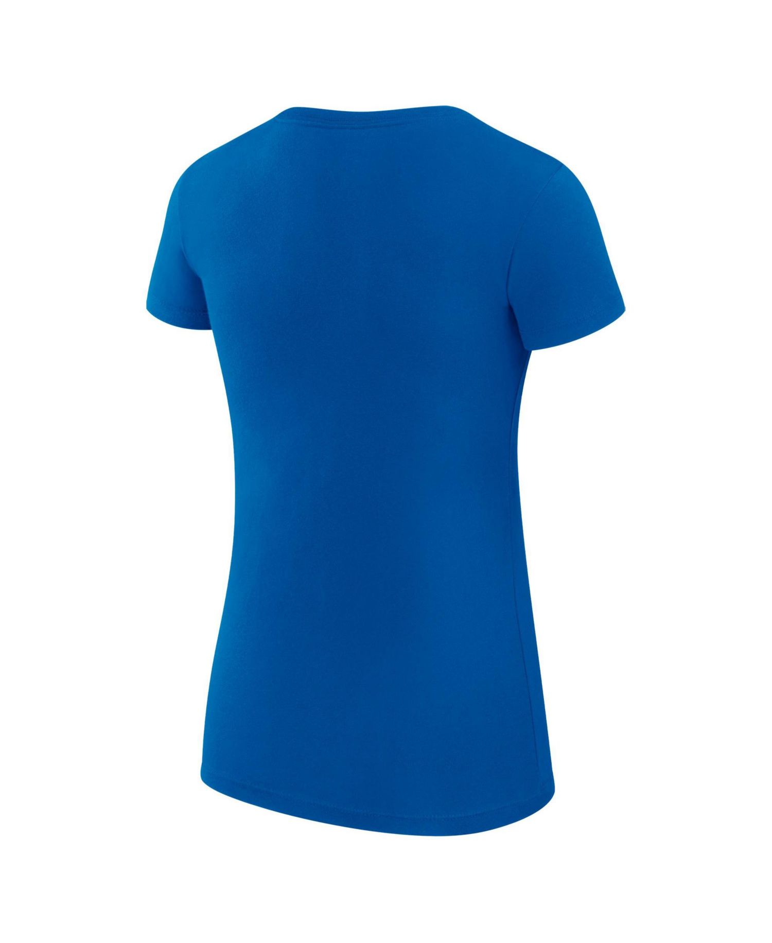 Women's Blue New York Knicks Super-Slim Fit Lightweight Team Logo T-Shirt