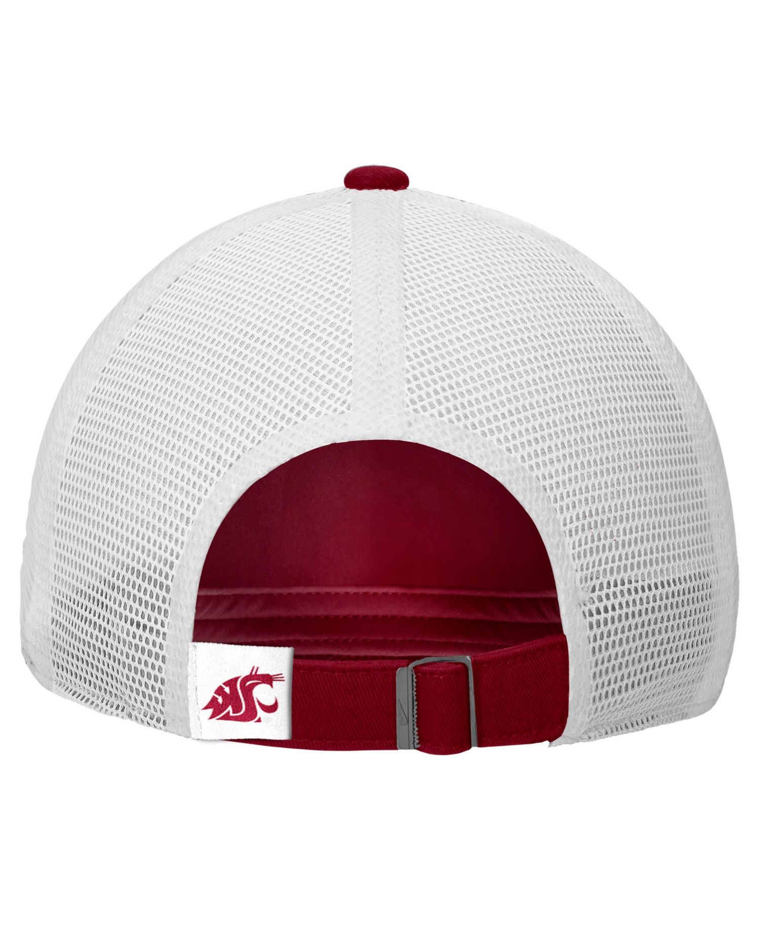 Men's Crimson Washington State Cougars On-Field Club Adjustable Trucker Hat
