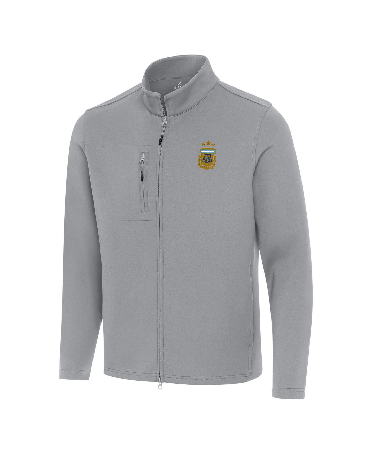 Мужская куртка Antigua Gray Argentina National Team Objection Full-Zip — фото 1