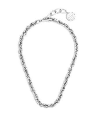 Silver Heritage Twist Link Collar Necklace