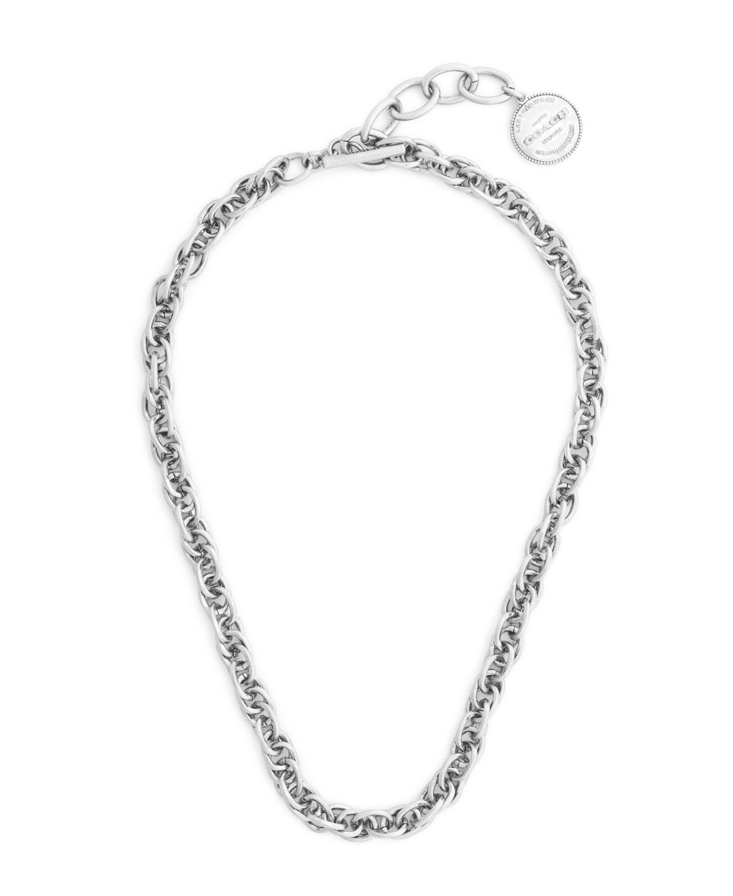 Silver Heritage Twist Link Collar Necklace