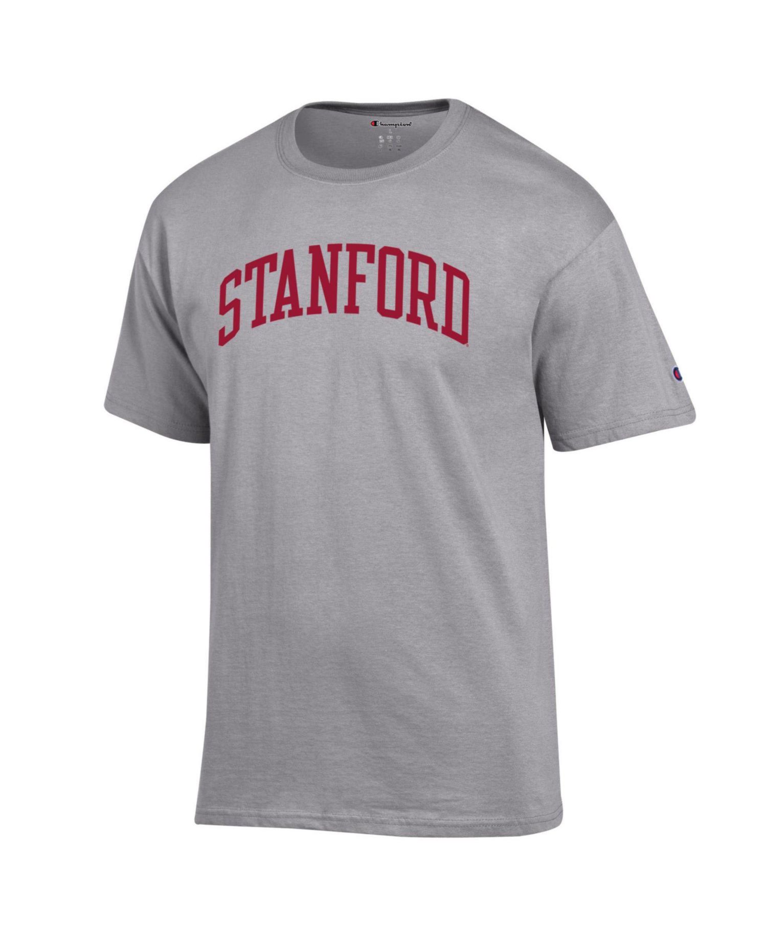 Men's Heather Gray Stanford Cardinal Basic Arch T-Shirt