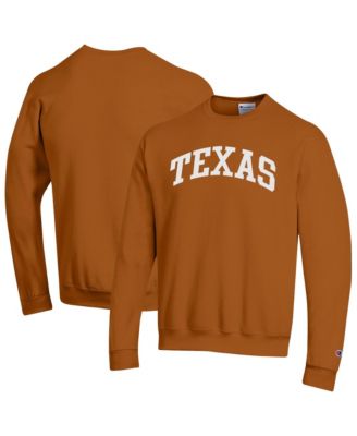 Men's Texas Orange Texas Longhorns Basic Arch Fleece Pullover Sweatshirt