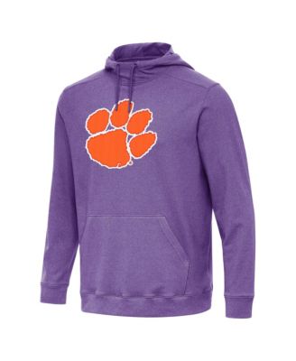Men's Heather Purple Clemson Tigers Cloud Pullover Hoodie