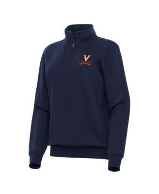 Women's Navy Virginia Cavaliers Victory Quarter-Zip Sweatshirt