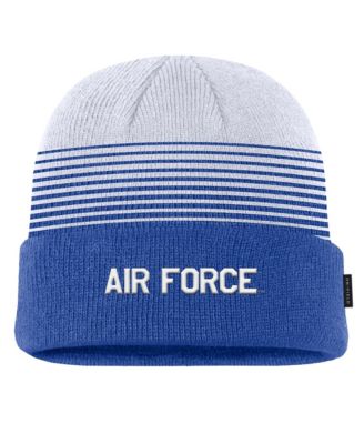 Men's Royal/White Air Force Falcons 2026 On-Field Gradient Terra Cuffed Knit Hat