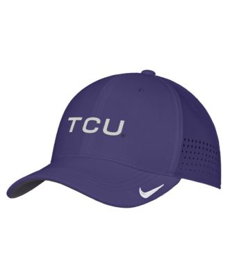 Men's Purple TCU Horned Frogs 2026 On-Field AeroBill SwooshFlex Dri-FIT Hat