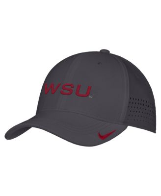 Men's Gray Washington State Cougars 2026 On-Field AeroBill SwooshFlex Dri-FIT Hat