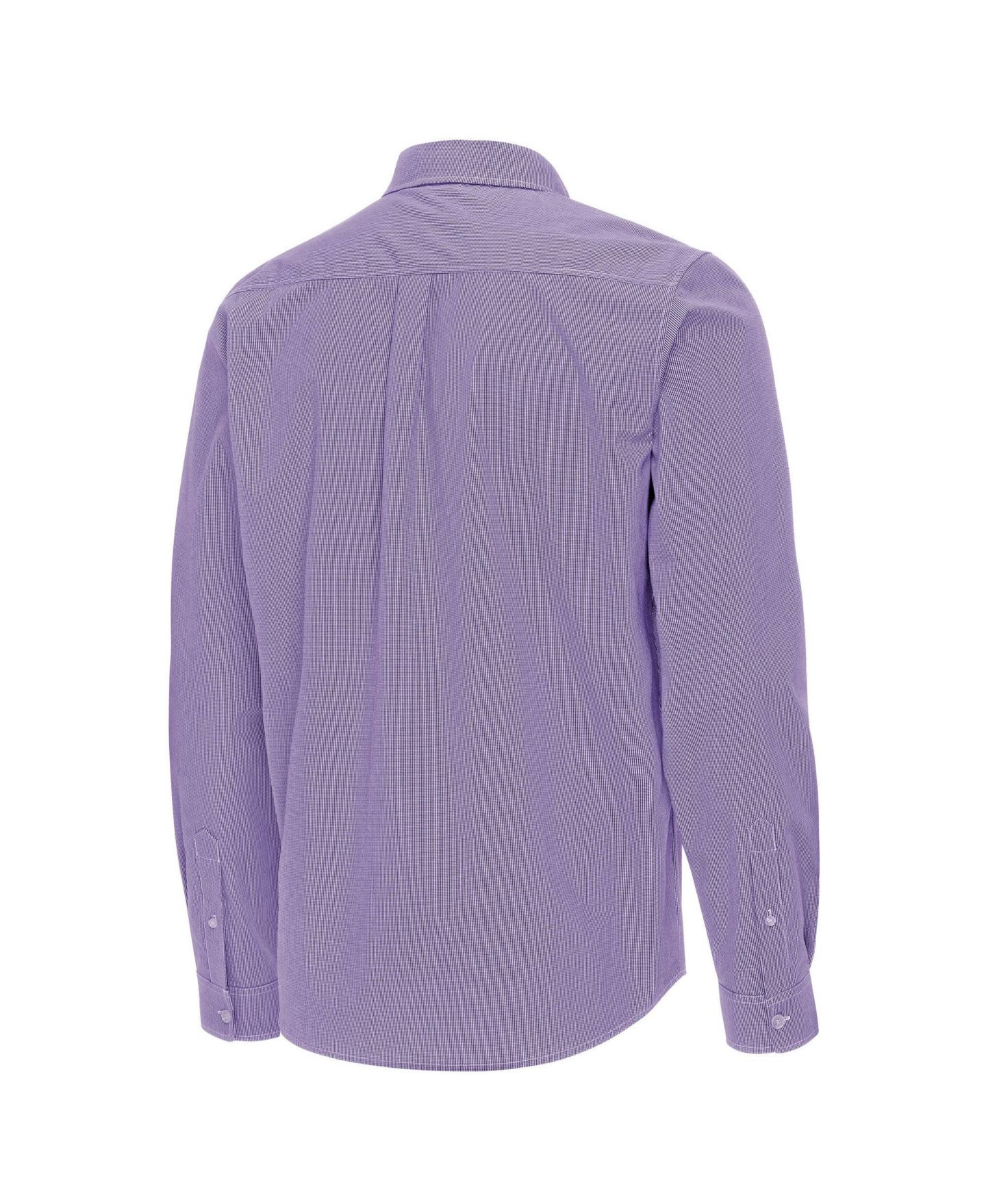 Мужская рубашка Antigua Purple LSU Tigers Porter Woven Tri-Blend Long Sleeve Button-Down — фото 3