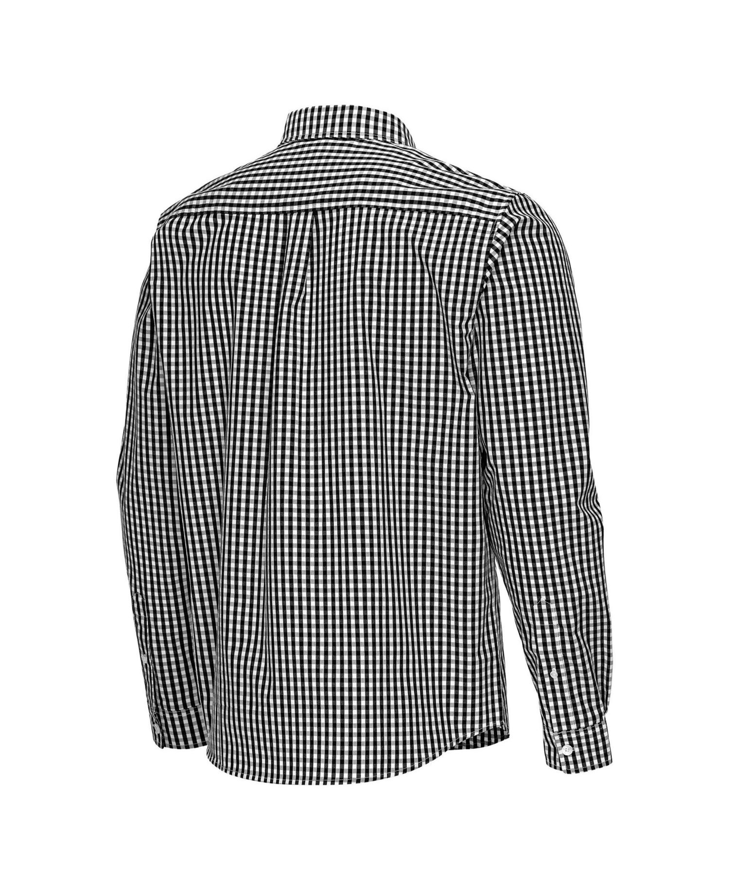 Men's Black Texas Longhorns Ellis Woven Tri-Blend Long Sleeve Button-Down Shirt