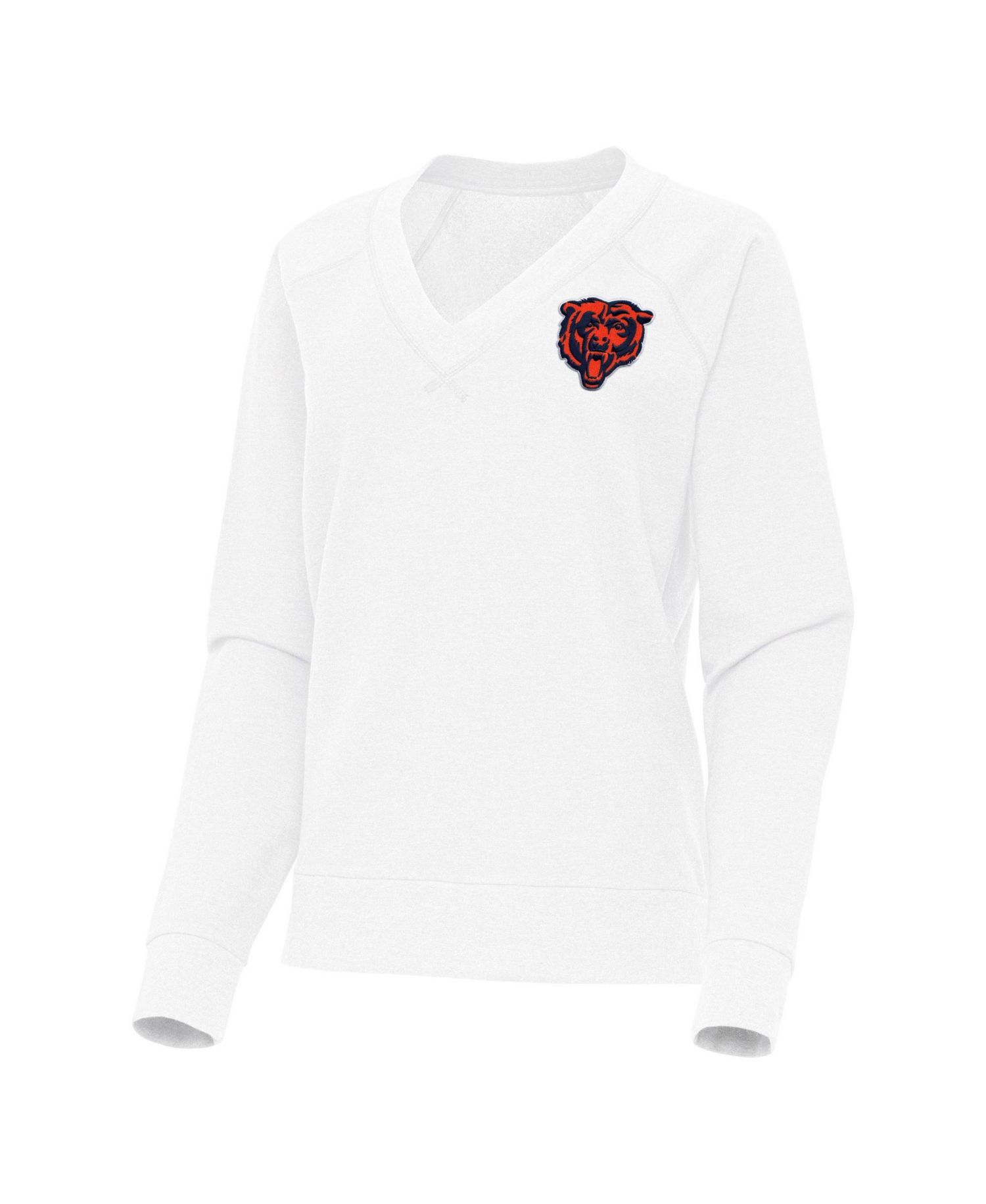 Women's Chicago Bears V-Neck Long Sleeve Tri-Blend T-Shirt