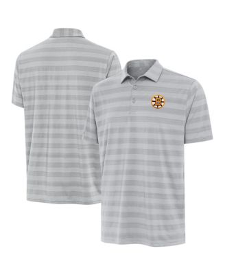 Men's Gray Boston Bruins Tunnel Polo Shirt