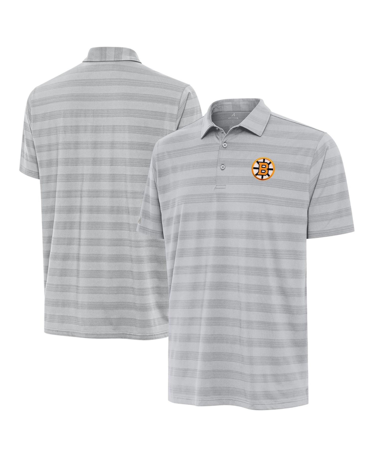 Men's Gray Boston Bruins Tunnel Polo Shirt