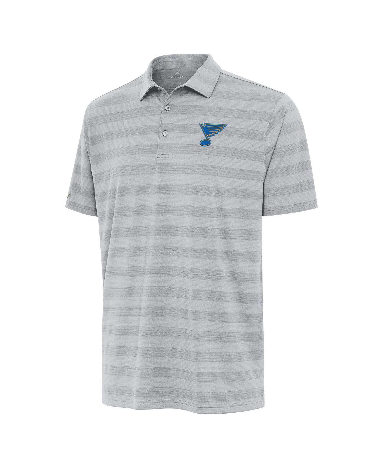 Men's Gray St. Louis Blues Tunnel Polo Shirt