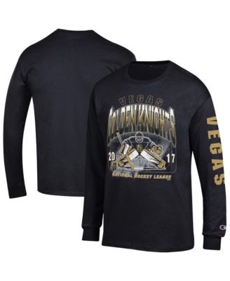 Men's Black Vegas Golden Knights Long Sleeve Jersey T-Shirt