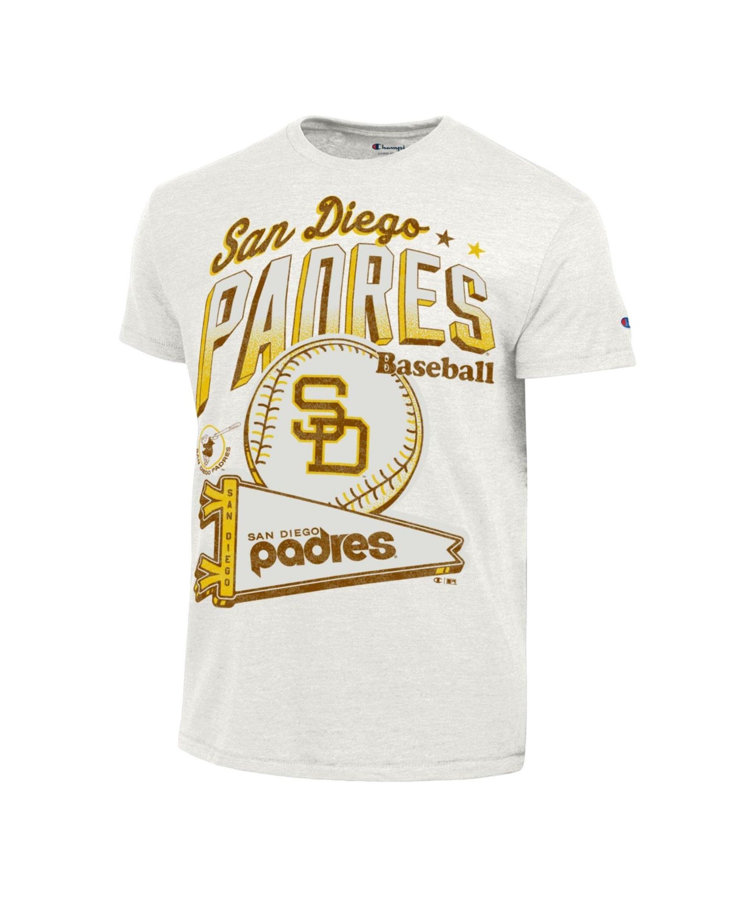 Men's White San Diego Padres Winning Tradition Cooperstown Tri-Blend T-Shirt