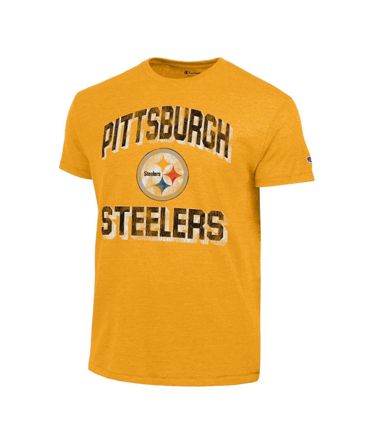 Men's Heather Gold Pittsburgh Steelers Ultimate Tri-Blend T-Shirt