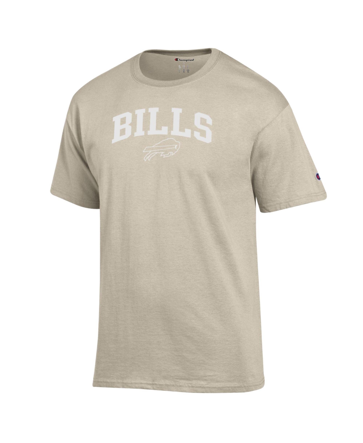 Champion Men's Oatmeal Buffalo Bills Jersey T-Shirt