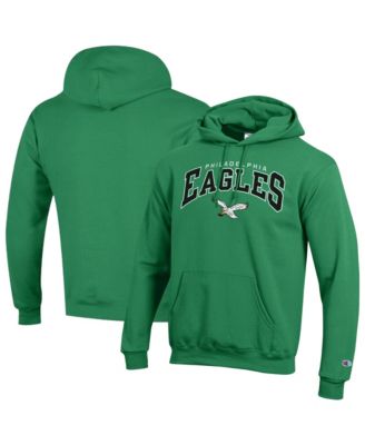 Men's Kelly Green Philadelphia Eagles Power Blend Arch over Logo Hoodie