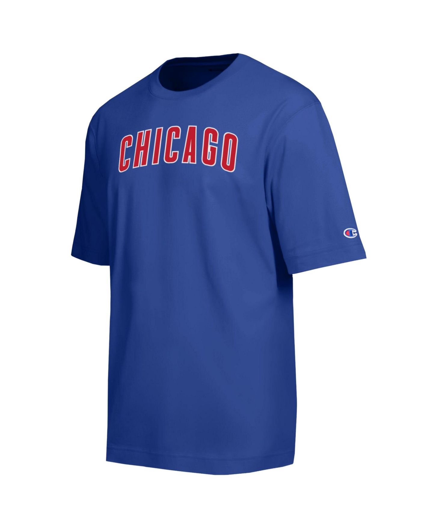 Мужская футболка Champion Royal Chicago Cubs All Star Chenille Wordmark — фото 2