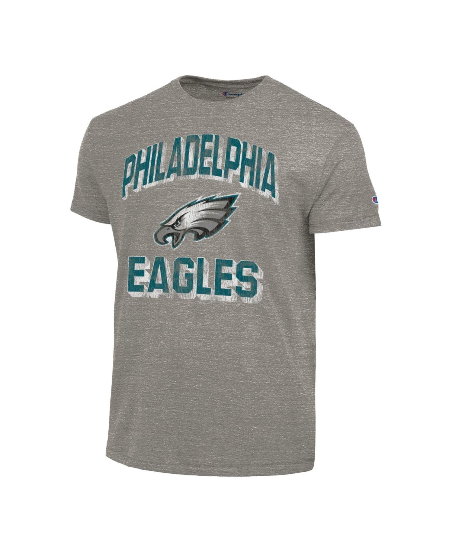 Men's Heather Charcoal Philadelphia Eagles Ultimate Tri-Blend T-Shirt