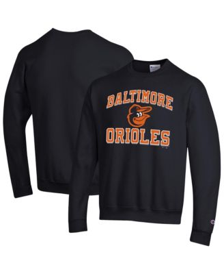 Men's Black Baltimore Orioles Heart & Soul Powerblend Sweatshirt