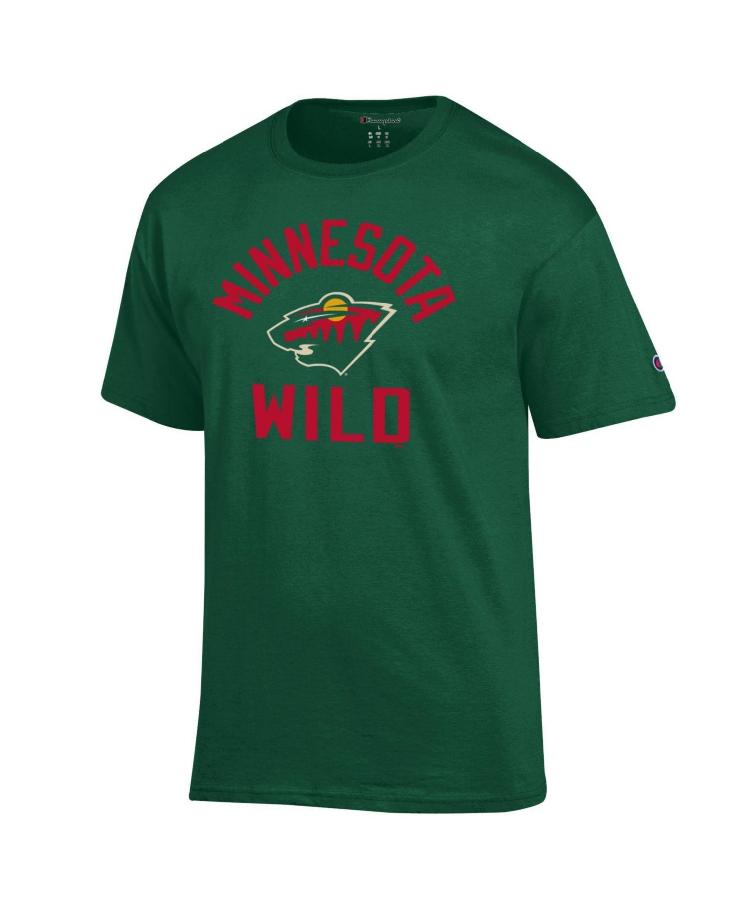 Men's Green Minnesota Wild Primary Logo Jersey T-Shirt