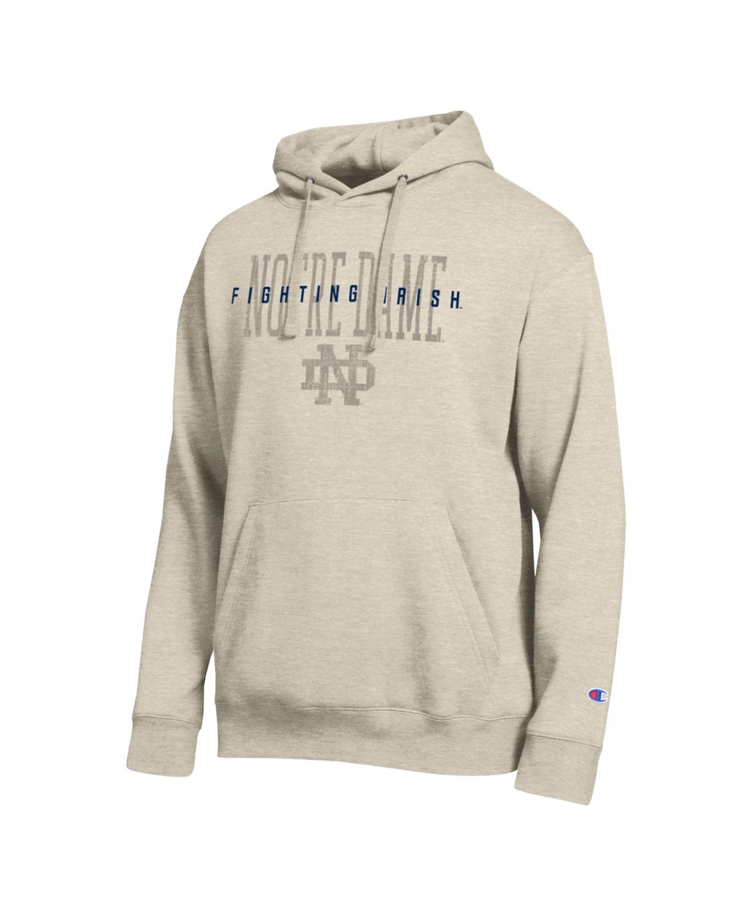 Men's Oatmeal Notre Dame Fighting Irish All-Star Neutral Stack Hoodie