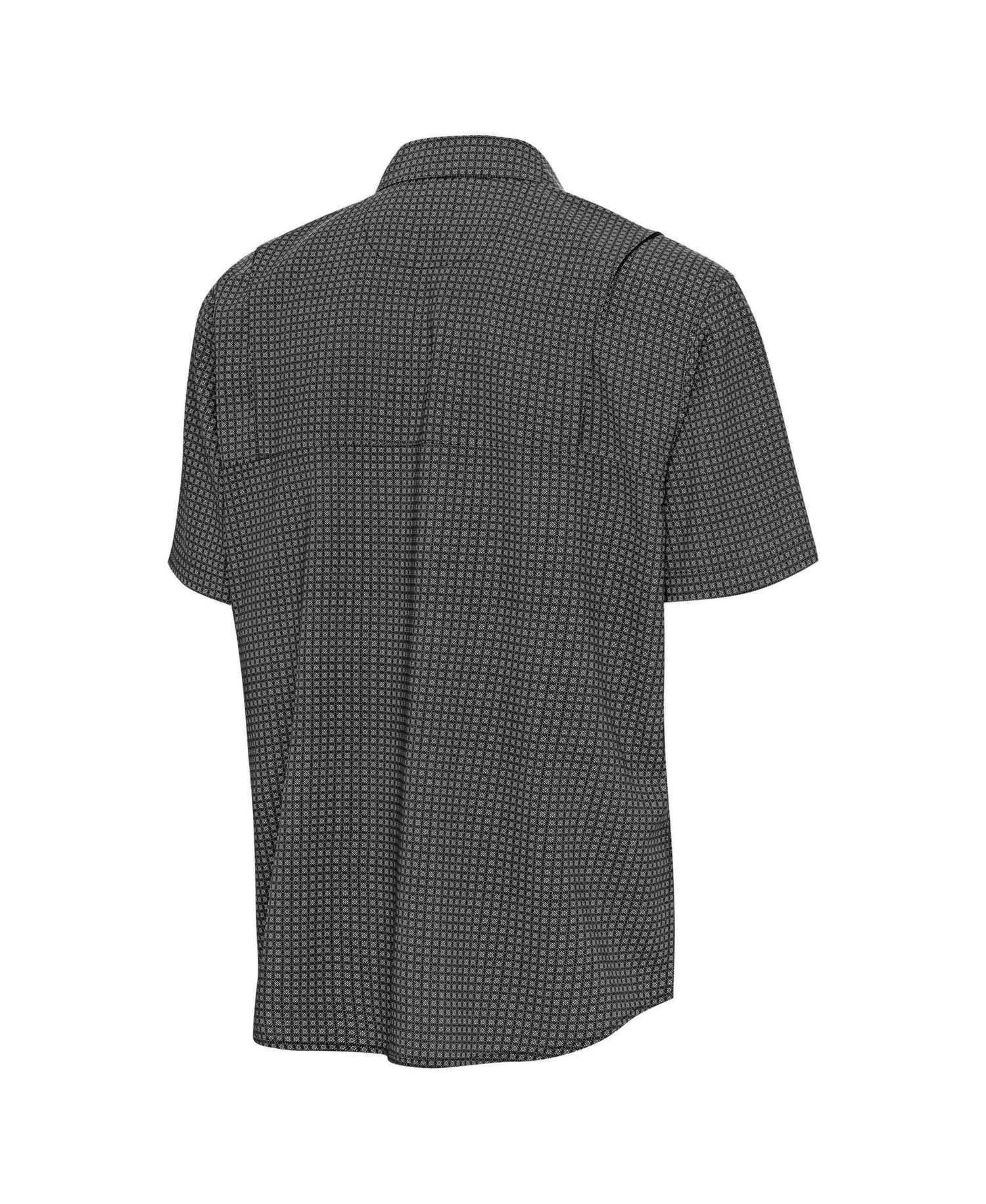 Men's Black New Orleans Saints Mosaic Button-Up Shirt