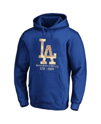 Men's Royal Los Angeles Dodgers USA 1776-2026 Big & Tall Hoodie