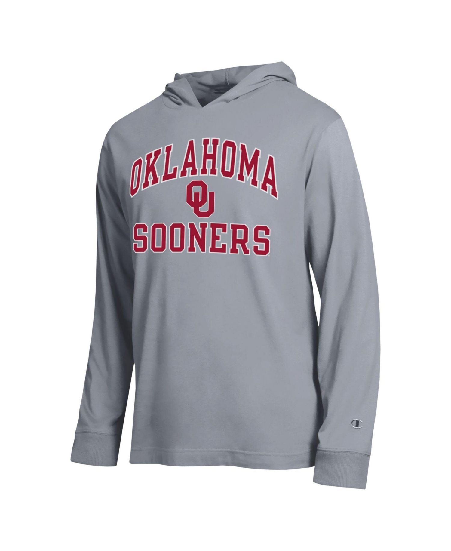Men's Heather Gray Oklahoma Sooners High Motor All-Star Long Sleeve Hooded T-Shirt