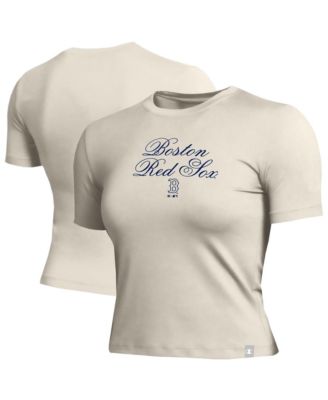Women's Boston Red Sox Fitted Cropped T-Shirt