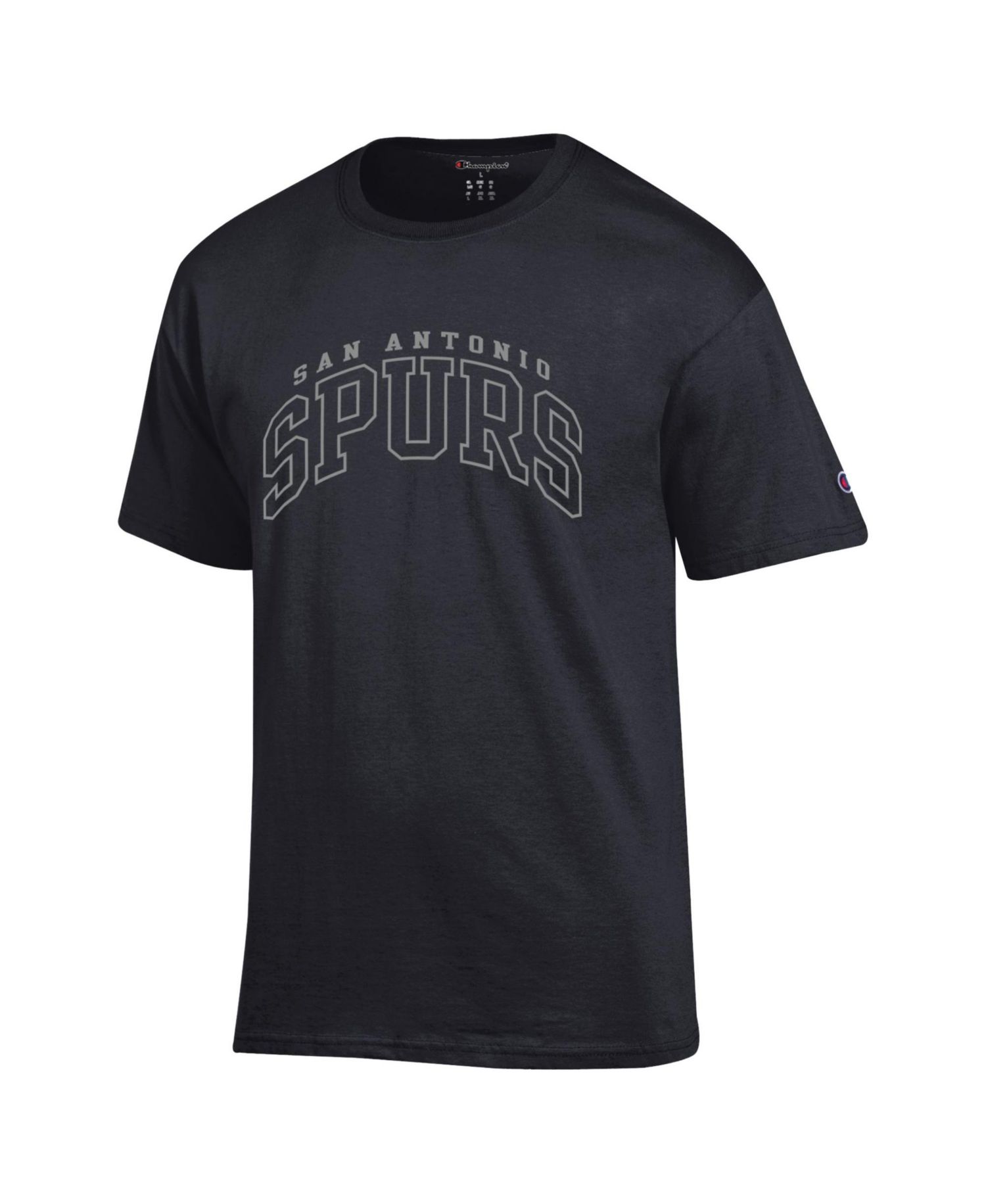 Men's Black San Antonio Spurs Jersey Cotton T-Shirt