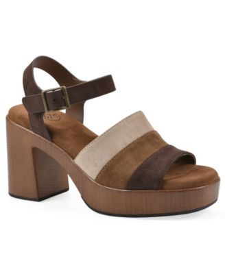 Women's Barrette Platform Block Heel Dress Sandals