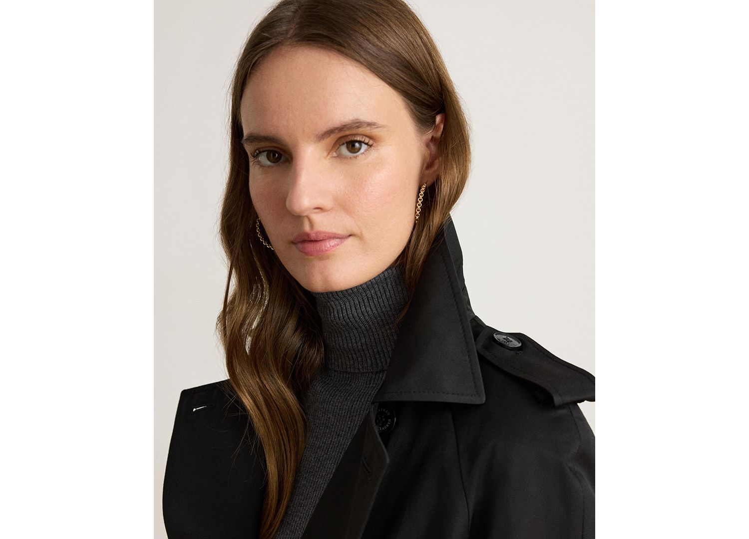 Women's Double-Breasted Maxi Trench Cotton-Blend Coat