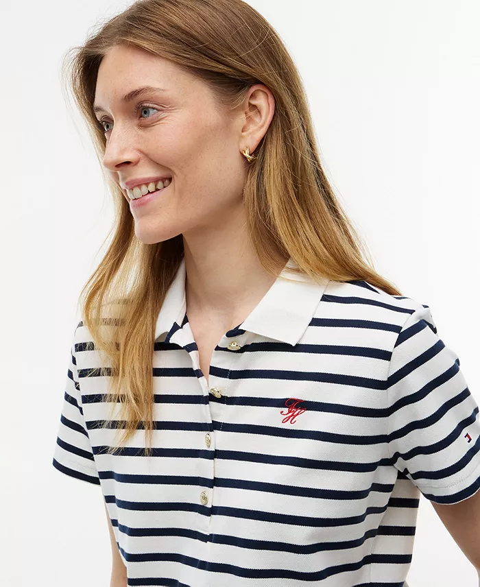 Women's Script Logo Polo T-Shirt - thumbnail 4