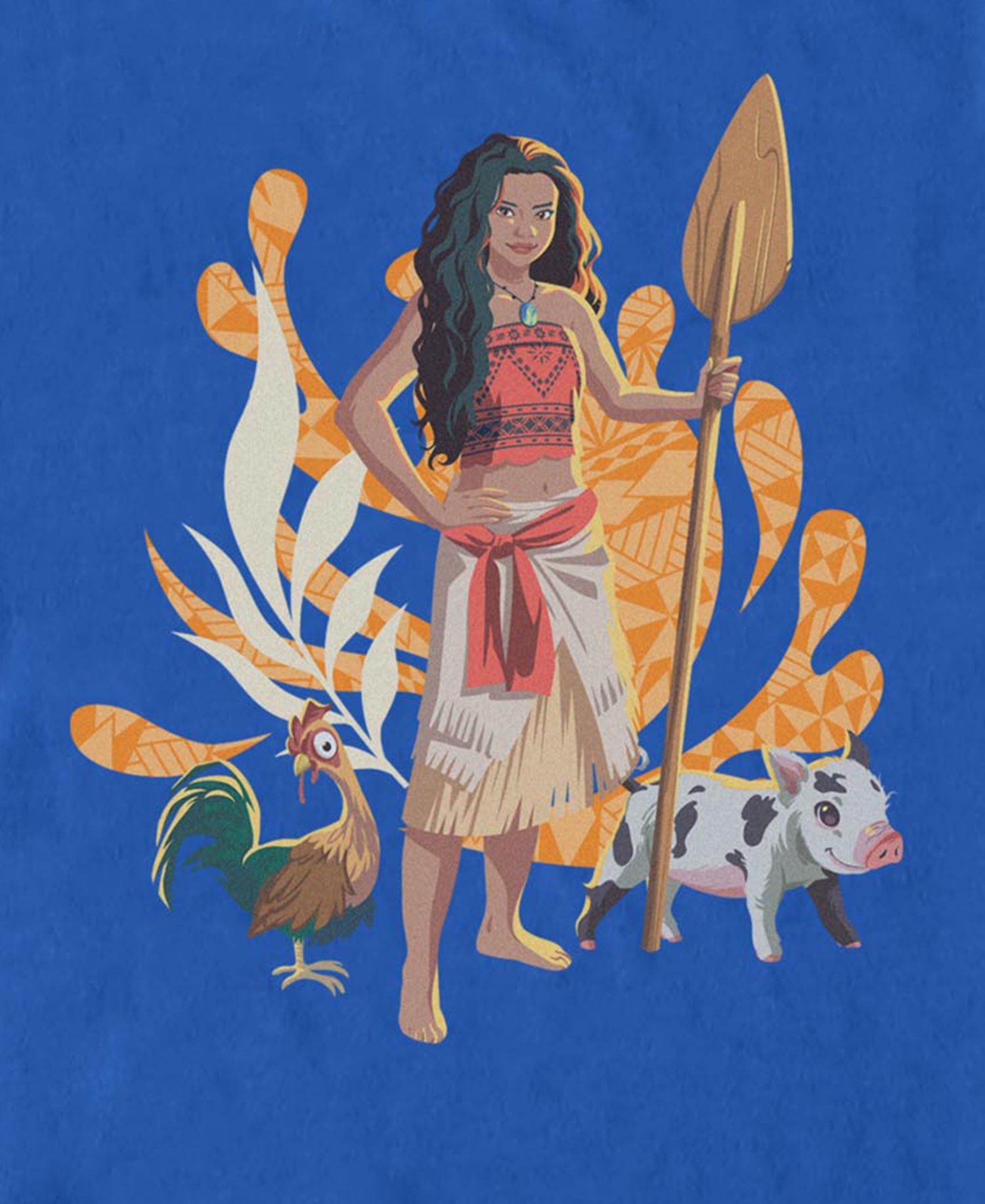 Men's Moana Live Action Heihei and Pua Graphic T-Shirt