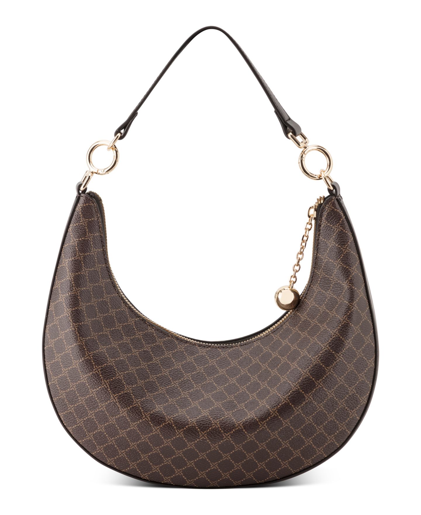 Женская сумка Nine West Brantlee Convertible Small Crossbody Handbag, цвет: Коричневый / Чёрный — фото 4