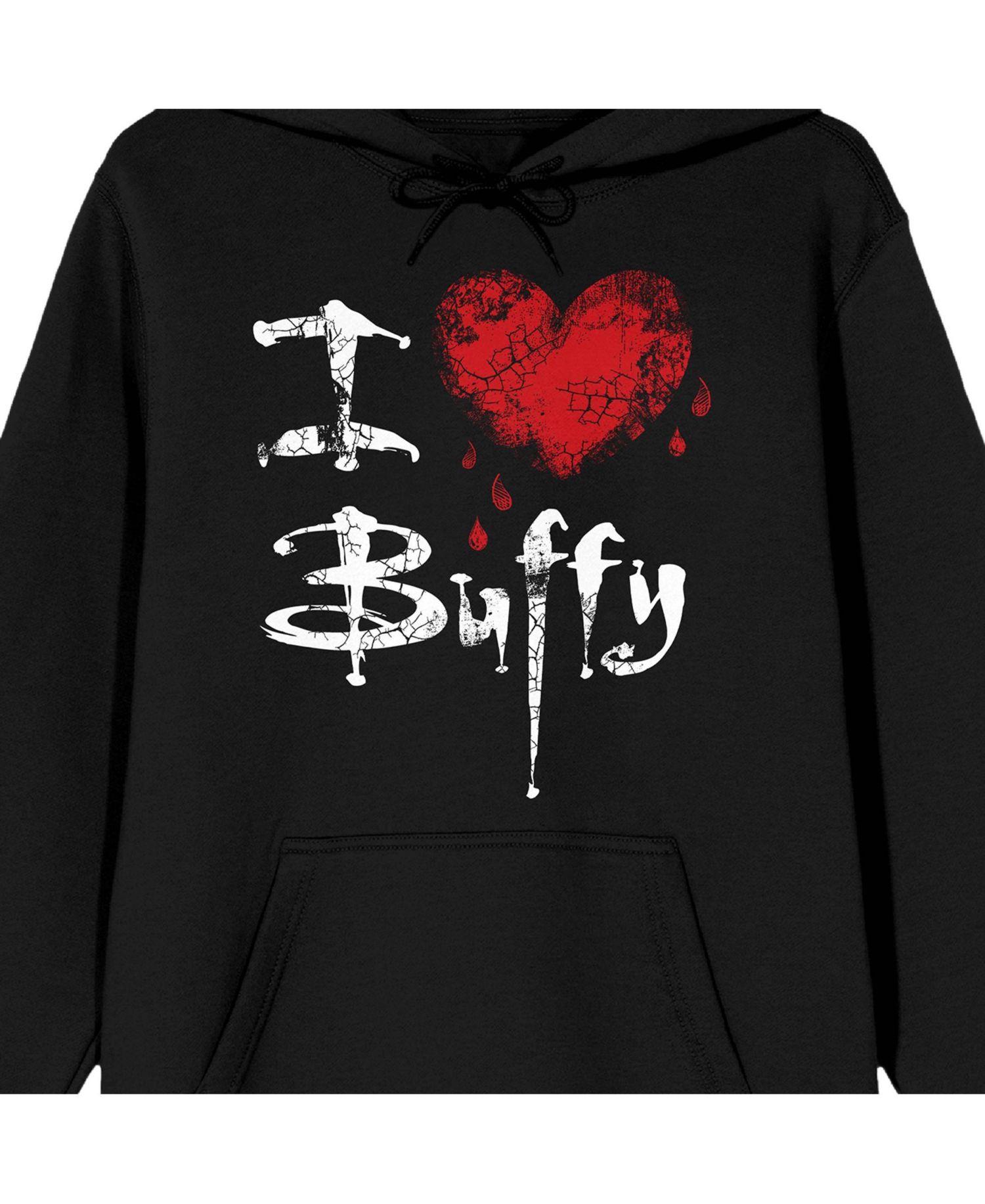 Men's I Love Buffy Long Sleeve Adult Hooded