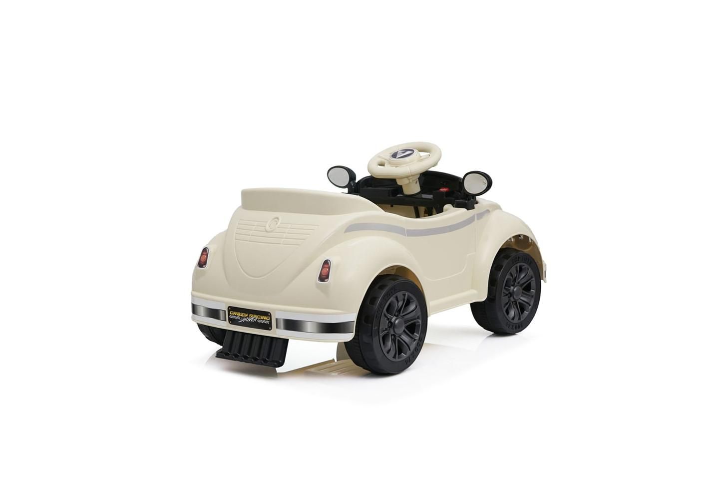 Детская игрушка YOBTOP 12V Kids Ride On Car - 2.4G Remote Control, Adjustable Speed, Multifunctional Steering Wheel, USB Bluetooth Music, For Kids 2-4, цвет: Бежевый — фото 9