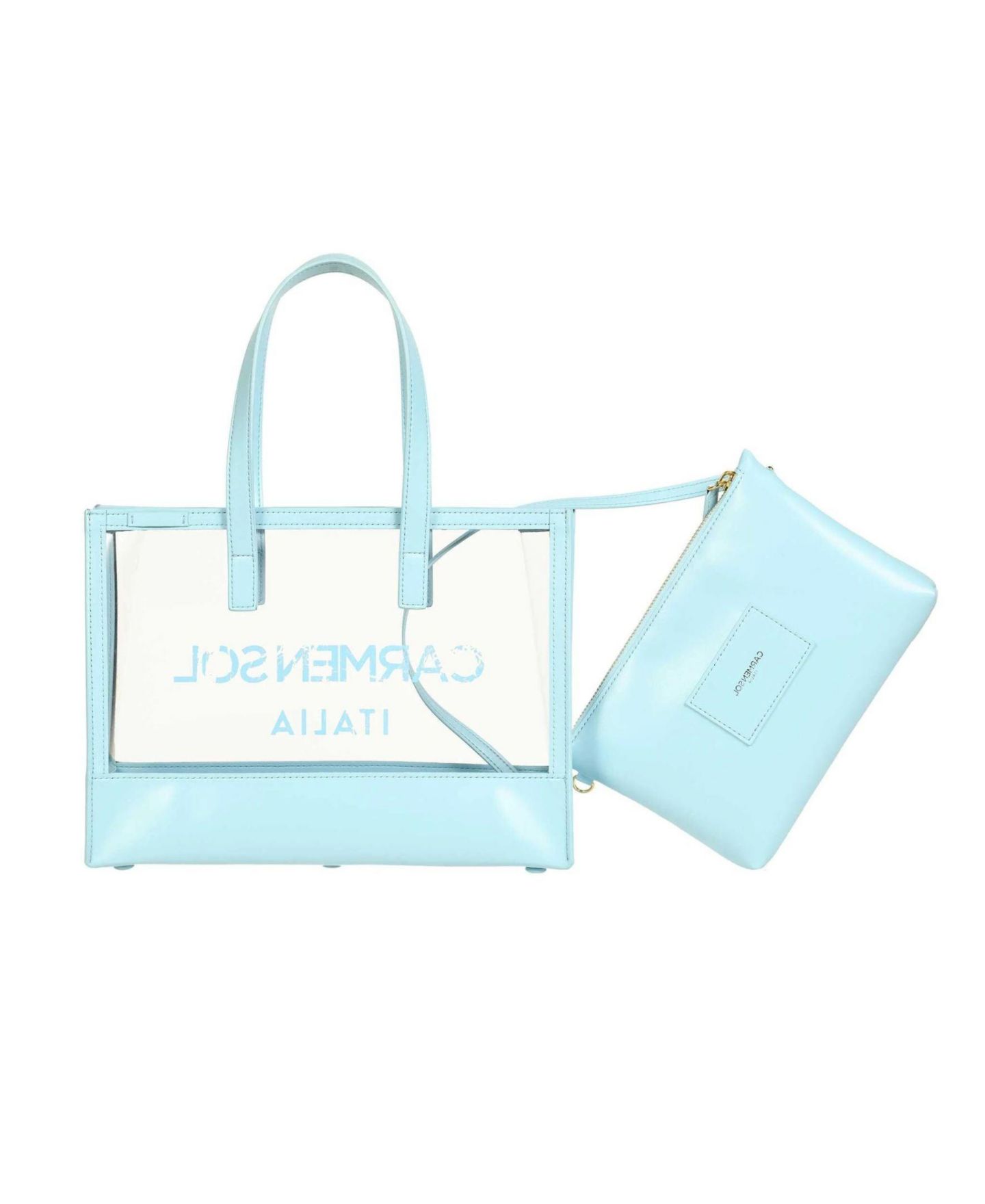 Женская сумка CARMEN SOL Venezia Clear Mini Tote Clear, цвет: Синий — фото 2