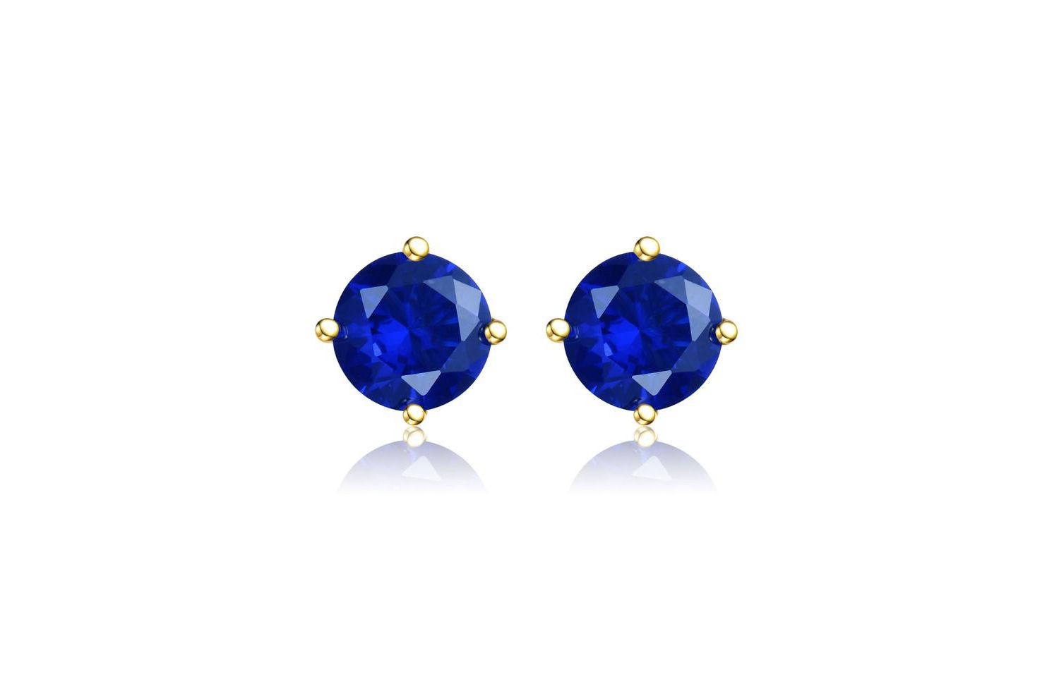 Dainty 14K Gold Plated 7MM Cubic Zirconia Mini Stud Earrings