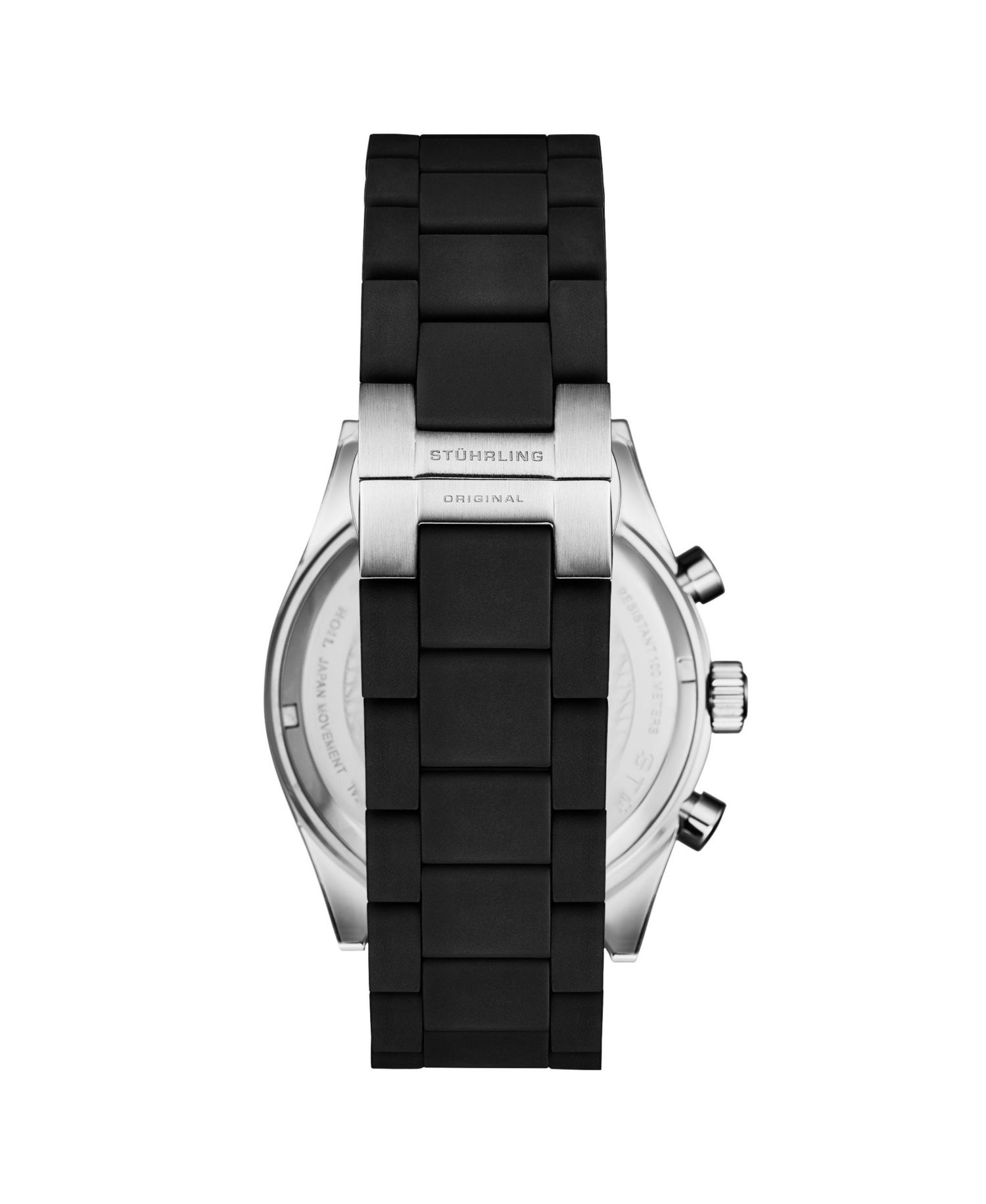 Velocity 4076 Chronograph Men s 43mm Quartz Watch - Multi-Function Dial, Krysterna Crystal, Silicone Strap, 50M WR
