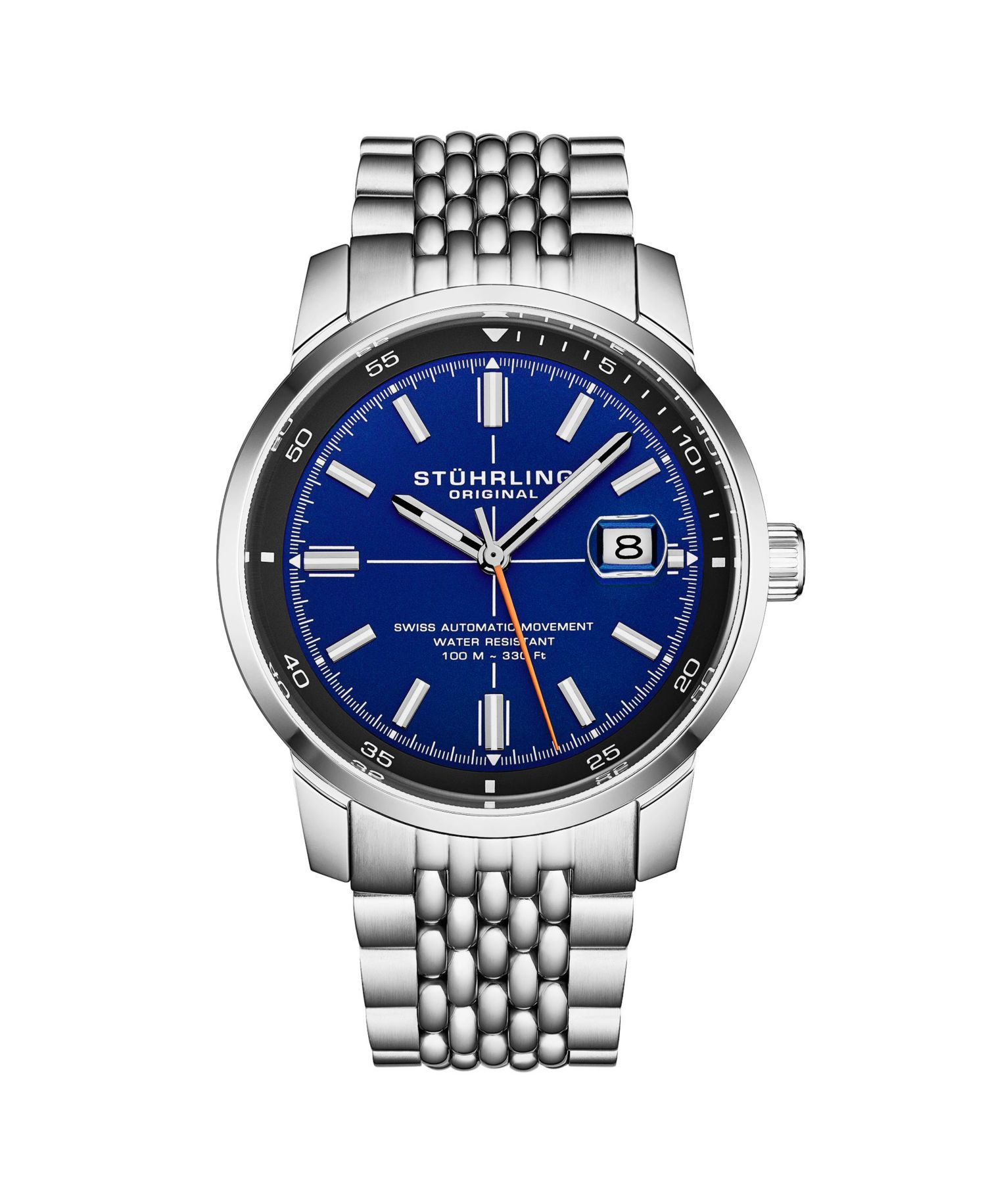 Trackmaster 1026 Men s Automatic Watch, 42mm Stainless Steel Bracelet