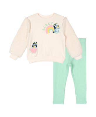 Girls' 2-Piece Fleece Sweatshirt and Leggings Set