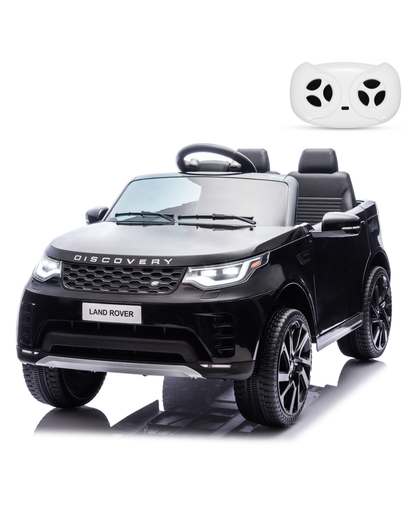Детская игрушка homfan 12V Licensed Land Rover 2-Seater Battery-Powered Ride-On Car with Remote Control, Ages 3-8, цвет: Чёрный — фото 1