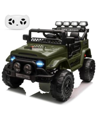 12V Remote Control Electric Ride-On Truck with Spring Suspension, Ages 3-8