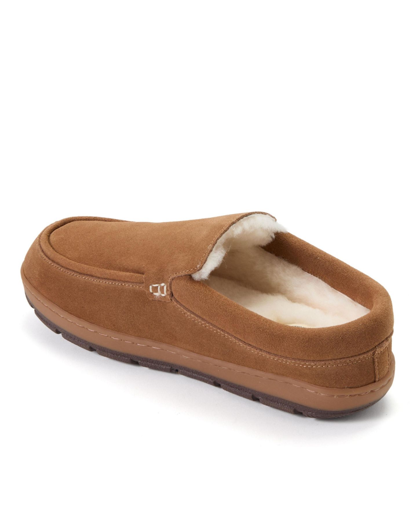 Мужские сабо Dearfoams Melbourne Rugged Clog Water Repellent Slippers, цвет: Каштановый — фото 4